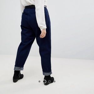ASOS Tapered Jeans with Belt, Indigo Blue Pant
